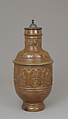 Jug, Salt-glazed stoneware, pewter, German, Raeren