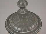 Jug, Salt-glazed stoneware, pewter, German, probably Westerwald