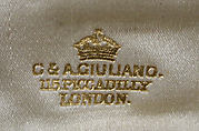 Brooch, Carlo Giuliano (Italian, active England, ca. 1831–1895), Gold, glass, British, London