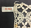 Fragment, Bobbin lace, Italian, Genoa