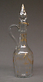 Cruet with stopper, Glass, Continental European