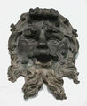 Mask of Bearded Satyr, Bronze, Italian