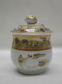 Cup with cover, Porcelain, Chinese, for British or American market