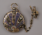 Watch and key, Gold, enamel, French, Paris