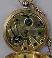 Watch and key, Gold, enamel, French, Paris