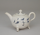 Teapot with cover, Salt-glazed stoneware, British