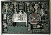 Miniature chair (one of three) (part of a set), Silver, Southern German
