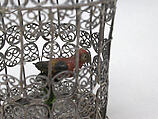 Miniature birdcage (part of a set), Silver, Southern German