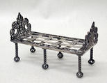 Miniature daybed (part of a set), Silver, Southern German