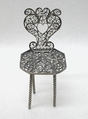 Miniature chair (one of three) (part of a set), Silver, Southern German