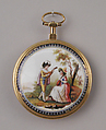 Watch, Gold, enamel, French, Paris