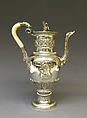 Coffeepot (part of a service), Marc Jacquart (active by 1797, recorded 1829), Silver, mother-of-pearl, French, Paris