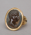 Bust of an African boy, Sardonyx and gold, Italian, probably Venice