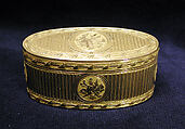 Snuffbox, Pierre-François-Mathis de Beaulieu, Varicolored gold, French, Paris