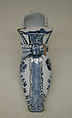 Shoe, Tin-glazed earthenware (Delftware), Dutch, Delft