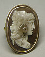 Gryllos: conjoined heads of a youth, a bearded man, a satyr, and a ram, Onyx and gold, Italian