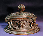 Cylindrical container with cover, Bronze, Italian, Padua