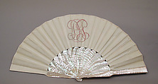 Fan, Sauvage, Silk, mother-of-pearl, French