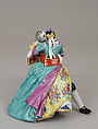 Lovers with a Birdcage, Meissen Manufactory (German, 1710–present), Hard-paste porcelain, German, Meissen