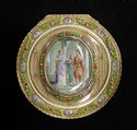 Snuffbox with miniature depicting the return of Theseus, Barthélemy Pillieux, Gold, enamel, French, Paris