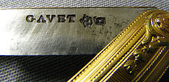 Pocket knife, Probably by Jean Gavet (cutler to the King 1757, master goldsmith 1769, recorded 1781), Gold, steel, French, Paris