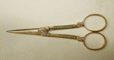 Scissors, Gold, steel, French, Orléans