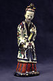 Chinese woman (one of a pair), Hard-paste porcelain, European