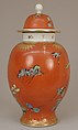 Vase with cover (one of a pair), Meissen Manufactory (German, 1710–present), Hard-paste porcelain, German, Meissen