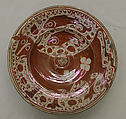 Dish, Tin-glazed and luster-painted earthenware, Spanish, possibly Valencia