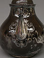Teapot (part of a set), Earthenware, silver, German, Bayreuth