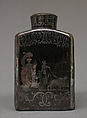 Tea caddy (part of a set), Earthenware, silver, German, Bayreuth