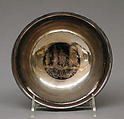 Bowl (part of a set), Earthenware, silver, German, Bayreuth