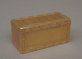 Snuffbox, Claude Héricourt (apprenticed 1745, master 1763, active 1785), Gold, French, Paris