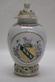 Tea caddy, Hard-paste porcelain, Chinese, for British market