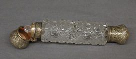 Vinaigrette, Possibly by G. Barnard & Co., Silver, silver gilt, glass, British, London