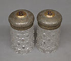 Bottle with cover, Barnard Brothers, Silver, glass, British, London