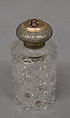 Bottle with cover, Barnard Brothers, Silver, glass, British, London