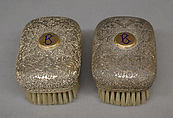 Clothes brush (one of a pair), Barnard Brothers, Silver, British, London