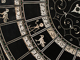 Chess and goose game board, Ebony, ebonized wood, ivory, horn, gold wire, Indian, Gujarat