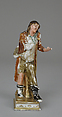 Beggar, Meissen Manufactory (German, 1710–present), Hard-paste porcelain; cold painted; silver-gilt, German, Meissen