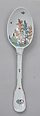 Spoon with the arms of Johann Christian, Graf von Hennicke (1692–1752), Meissen Manufactory (German, 1710–present), Hard-paste porcelain, German, Meissen