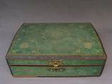 Nécessaire, Wood, shagreen, silk, tortoiseshell with gold mounts, steel, British, London