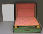 Nécessaire, Wood, shagreen, silk, tortoiseshell with gold mounts, steel, British, London