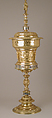 Standing cup with cover, Franchi and Son, Silver on base metal and enamel, British, London, after German, Augsburg original