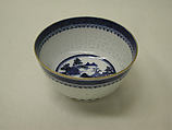 Teabowl, Hard-paste porcelain, Chinese, for British or American market