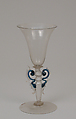 Wineglass, Dr. Antonio Salviati Company  Italian, Glass, Italian, Venice (Murano)
