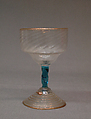 Port glass, Antonio Salviati Italian, Glass, Italian, Venice (Murano)