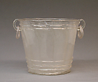 Pail or cistern, Glass, Italian, Venice (Murano)