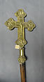 Processional cross, Silver on base metal, British, after Russian original
