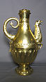 Flagon with cover, Silver-gilt, British, after Russian original